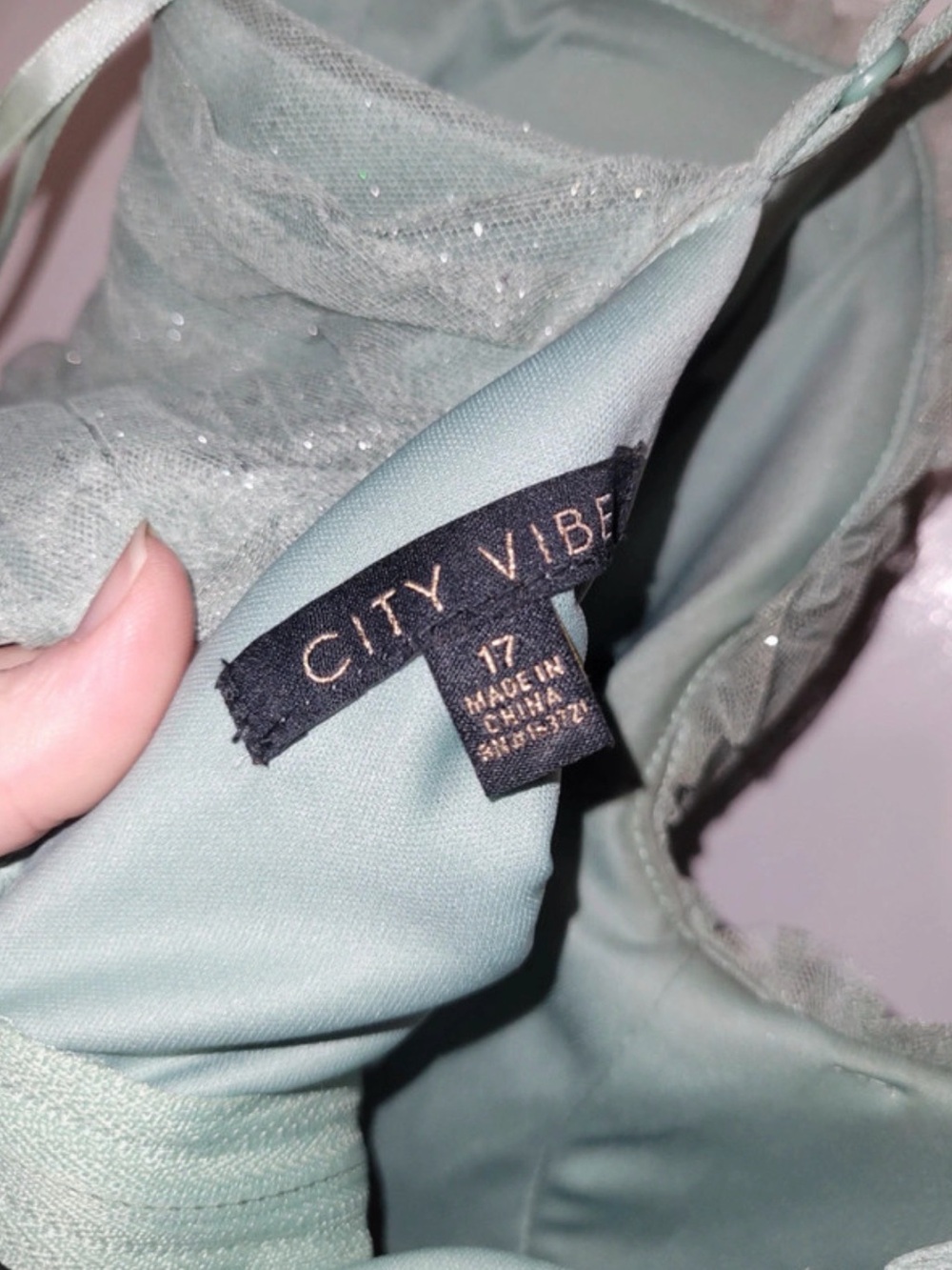 Women's city vibe Sage Green Lace Slip Dress size 17